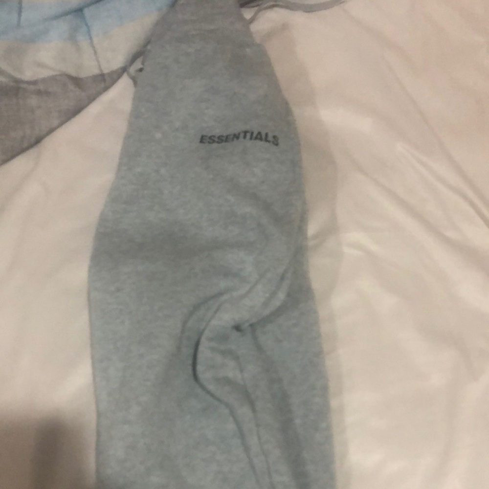 Essentials men Grey Sweatpants - Picture 2 of 3